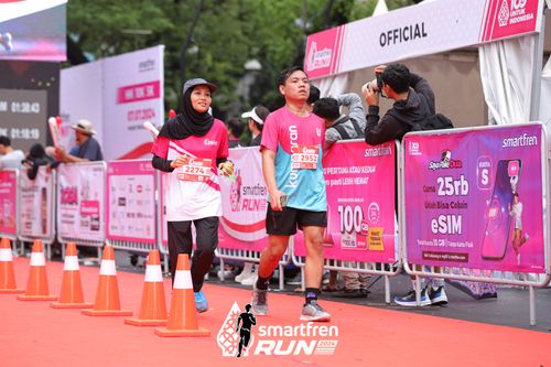 Race photo from Smartfren Run 2024
