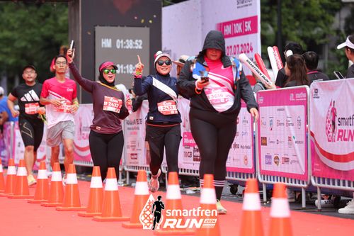 Race photo from Smartfren Run 2024