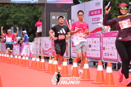 Race photo from Smartfren Run 2024