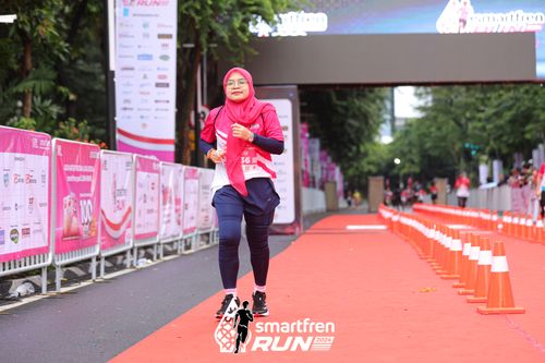 Race photo from Smartfren Run 2024