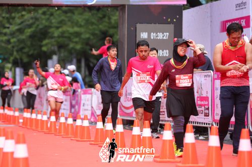 Race photo from Smartfren Run 2024