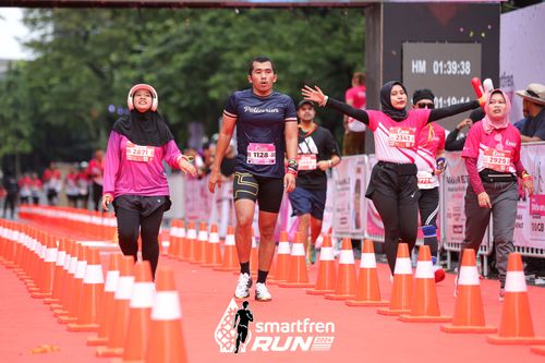 Race photo from Smartfren Run 2024