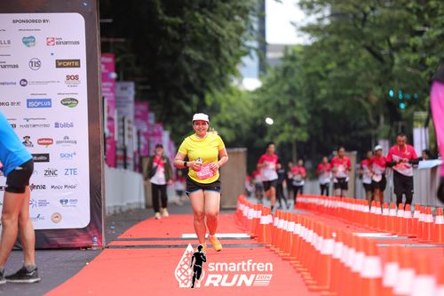 Race photo from Smartfren Run 2024