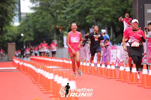Race photo from Smartfren Run 2024