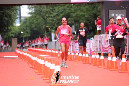 Race photo from Smartfren Run 2024