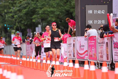 Race photo from Smartfren Run 2024