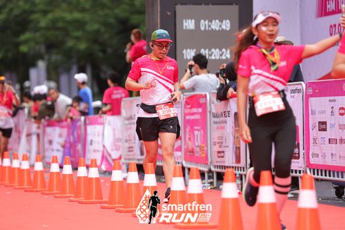 Race photo from Smartfren Run 2024
