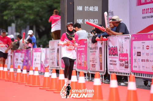 Race photo from Smartfren Run 2024