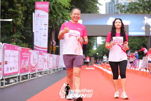 Race photo from Smartfren Run 2024