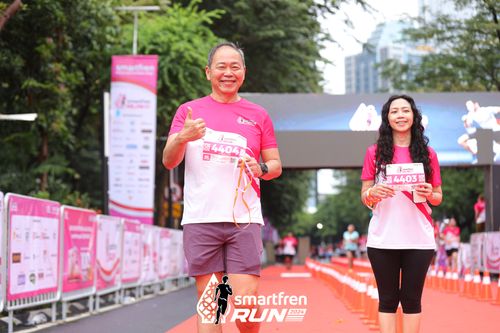 Race photo from Smartfren Run 2024