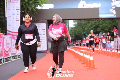 Race photo from Smartfren Run 2024