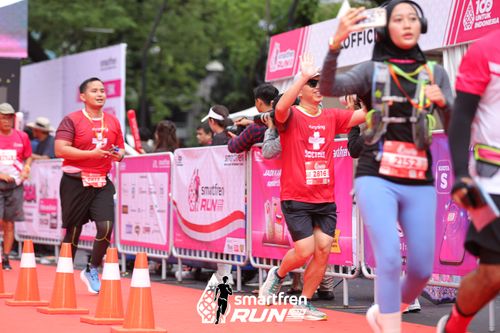 Race photo from Smartfren Run 2024