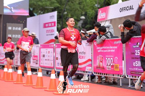 Race photo from Smartfren Run 2024