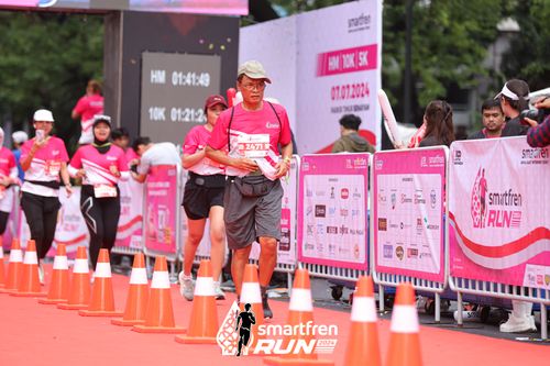Race photo from Smartfren Run 2024