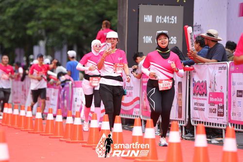 Race photo from Smartfren Run 2024
