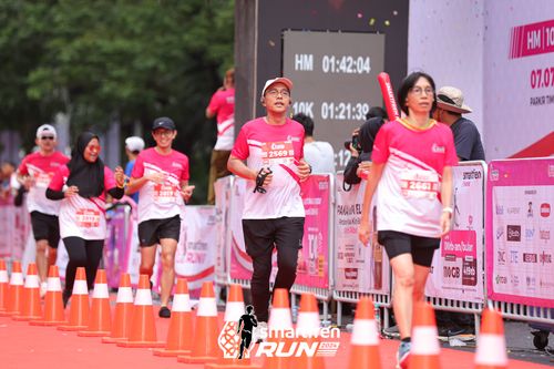 Race photo from Smartfren Run 2024