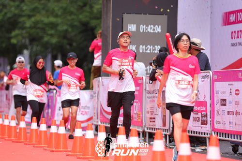 Race photo from Smartfren Run 2024
