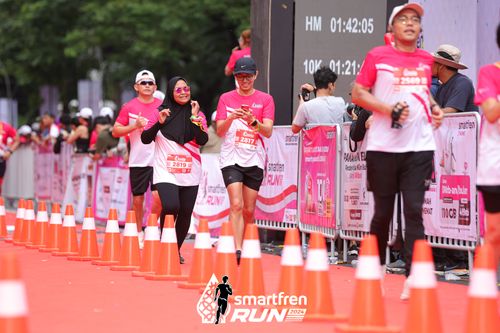 Race photo from Smartfren Run 2024