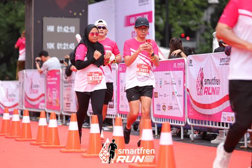 Race photo from Smartfren Run 2024