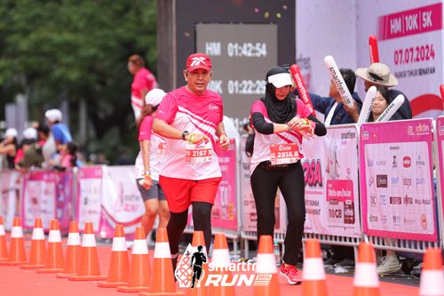 Race photo from Smartfren Run 2024
