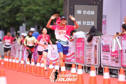 Race photo from Smartfren Run 2024