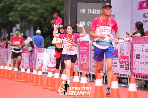 Race photo from Smartfren Run 2024