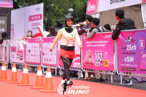 Race photo from Smartfren Run 2024