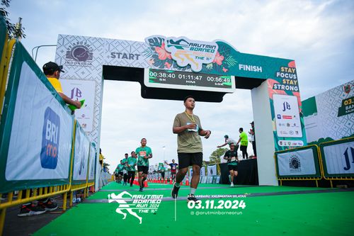 Race photo from Arutmin Borneo Run 2024
