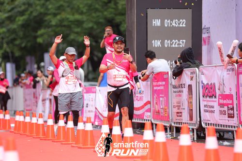 Race photo from Smartfren Run 2024