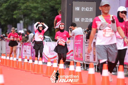 Race photo from Smartfren Run 2024