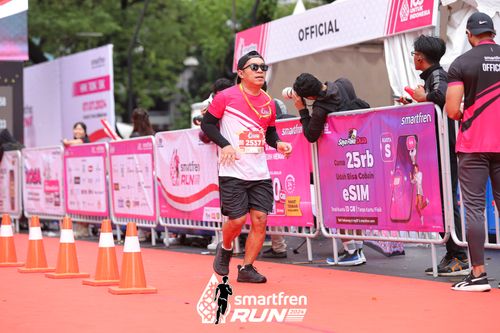 Race photo from Smartfren Run 2024