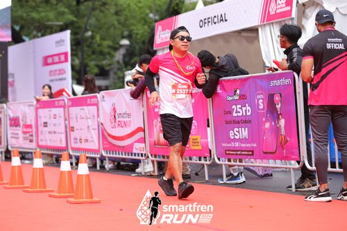 Race photo from Smartfren Run 2024