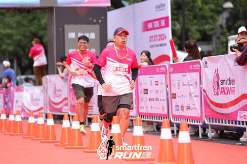 Race photo from Smartfren Run 2024