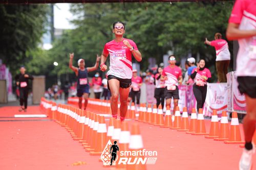 Race photo from Smartfren Run 2024