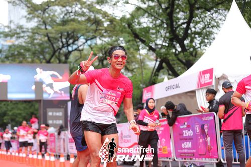 Race photo from Smartfren Run 2024