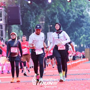 Race photo from SMARTFREN RUN 2026