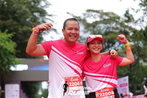 Race photo from Smartfren Run 2024
