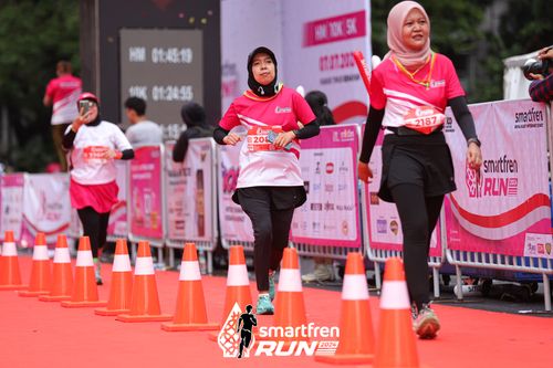 Race photo from Smartfren Run 2024