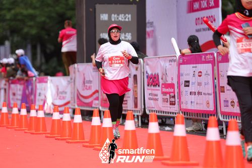 Race photo from Smartfren Run 2024