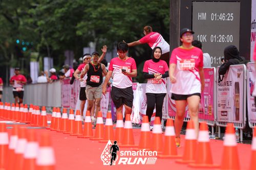 Race photo from Smartfren Run 2024