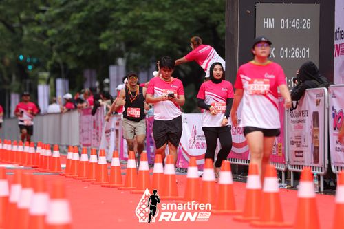 Race photo from Smartfren Run 2024