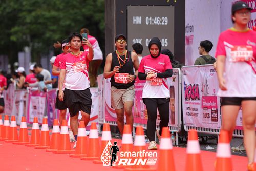 Race photo from Smartfren Run 2024