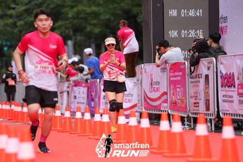 Race photo from Smartfren Run 2024
