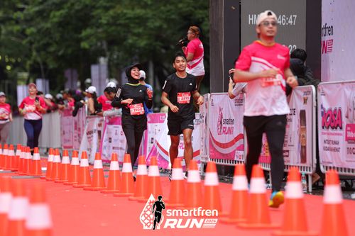 Race photo from Smartfren Run 2024