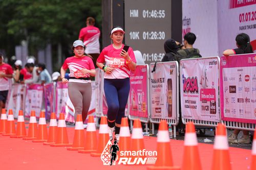 Race photo from Smartfren Run 2024
