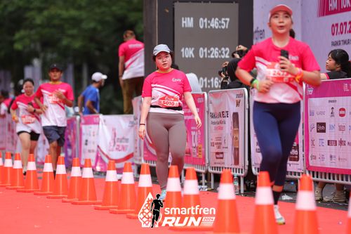Race photo from Smartfren Run 2024