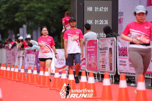 Race photo from Smartfren Run 2024