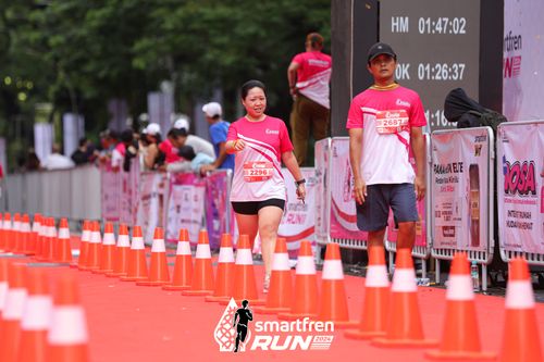 Race photo from Smartfren Run 2024