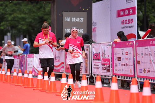 Race photo from Smartfren Run 2024