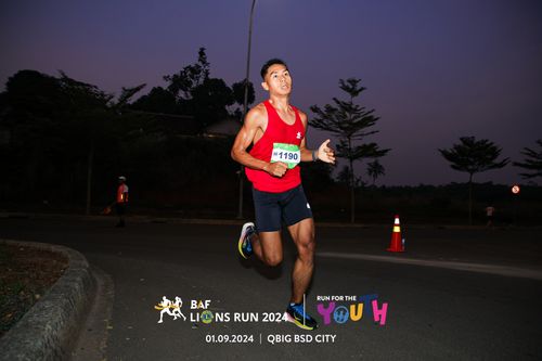 Race photo from BAF LIONS RUN 2024